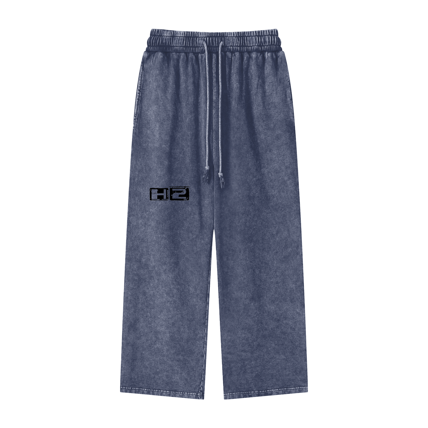 Acid Wash Open Leg Sweatpants
