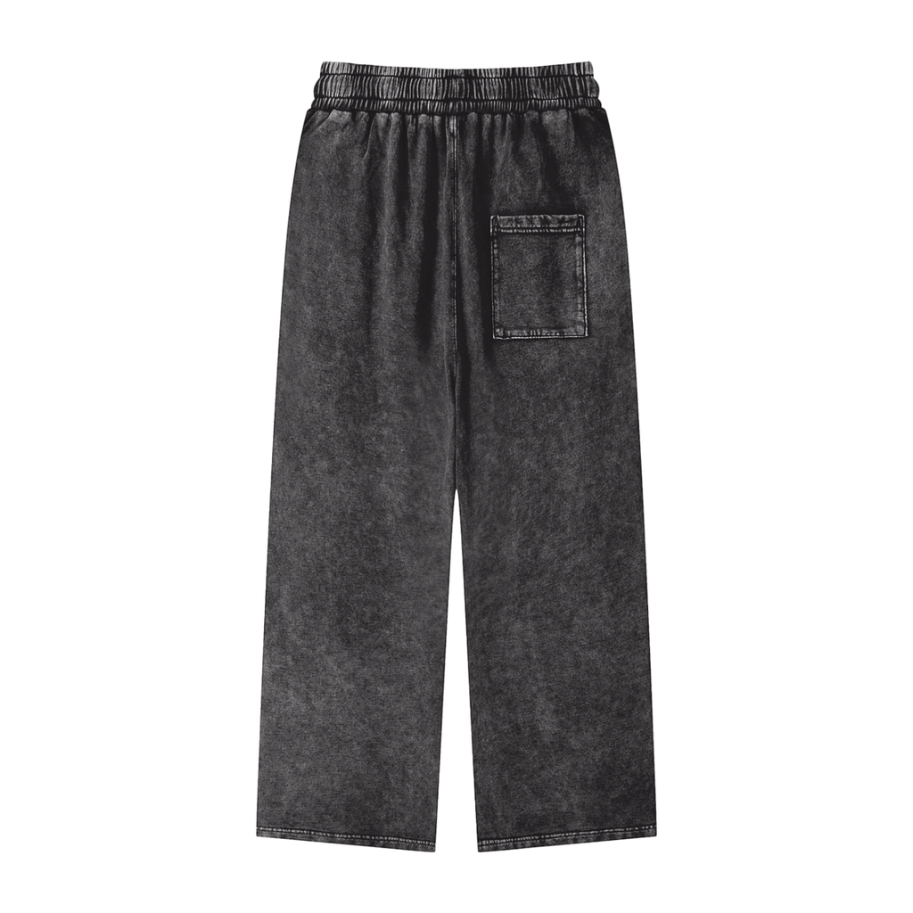 Acid Wash Straight Leg Pants 