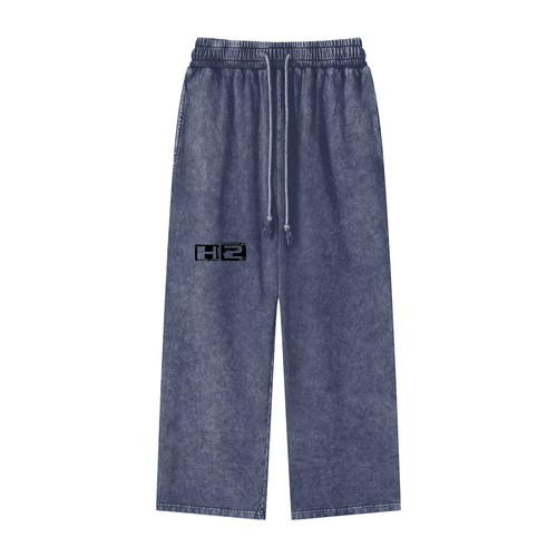 Acid Wash Open Leg Sweatpants