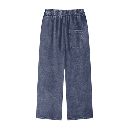 Acid Wash Open Leg Sweatpants