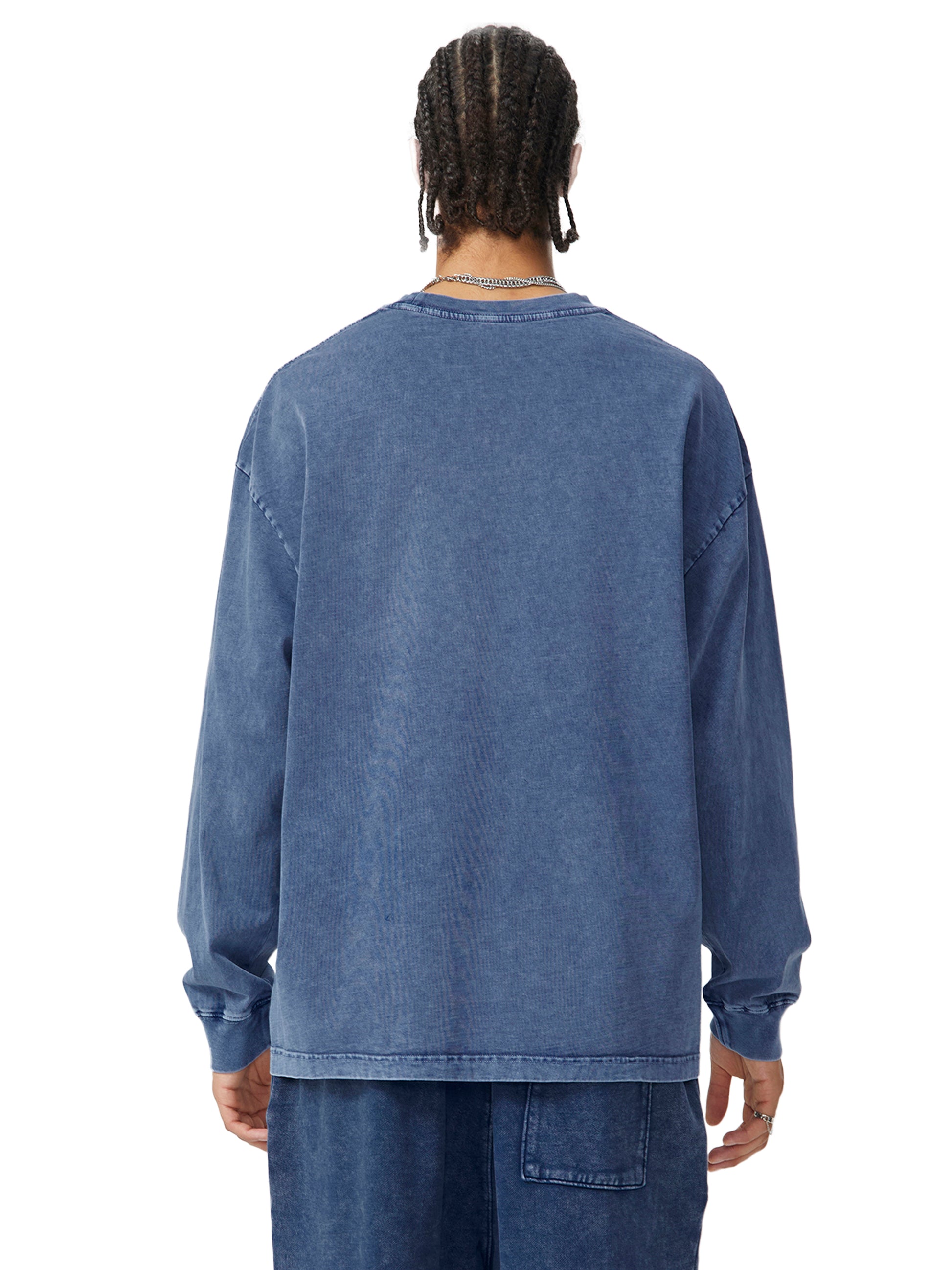 Washed Oversized Long Sleeve T-shirt